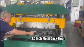Macchina per la formatura di rulli per pavimenti con ponte in metallo da 2,5 pollici