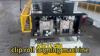Macchina per la formatura di rulli con clip a Z 2 in 1