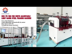 Macchina di inquadratura in acciaio leggero regolabile in larghezza