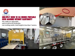 Macchina per la formatura di rotoli portatile con cucitura verticale calibro 20-26 KR18 KR24