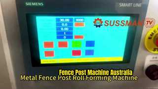 Presentate la macchina per la formatura di rulli per canali Australia Fence Post C65mm per voi